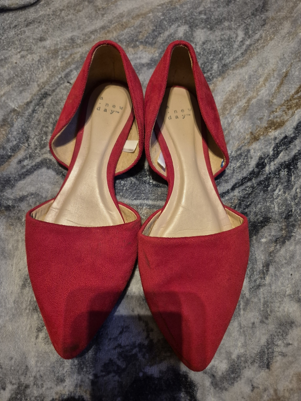 a new day Red Pointed D'Orsay Flats - Slip-On Women's Shoes